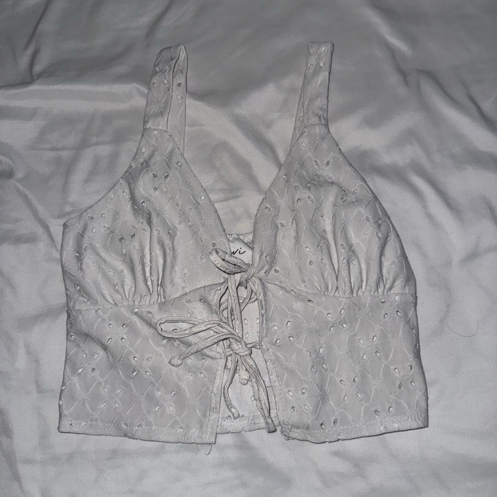 Olivia Rae White Lace Tank Top